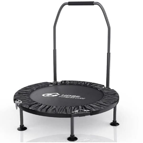 Cellista Fitness Trampoline - Mini Trampoline Opvouwbaar - Rebounder met Handgreep - Indoor Outdoor Workout - 150kg - Fitnesstrampoline - Cardio Trainer -101.5 cm