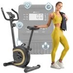 Compacte Hometrainer voor Senioren - Ideaal voor Thuistraining met Hartslagmeting en Antislip Pedalen