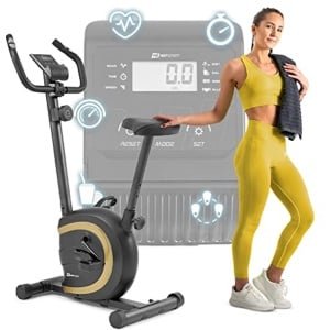 Compacte Hometrainer voor Senioren - Ideaal voor Thuistraining met Hartslagmeting en Antislip Pedalen