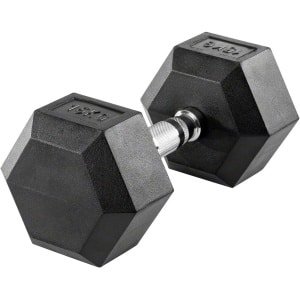 Compacte Rubberen Halter - Hexagon Halter - Ideaal voor Thuis Fitness en Krachttraining (1 kg)