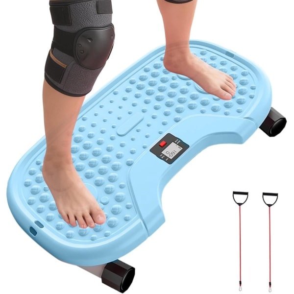 Compacte Stepper - Fitnessapparaat - Cardio Training - Twist Functie - 55 x 30 cm - Blauw