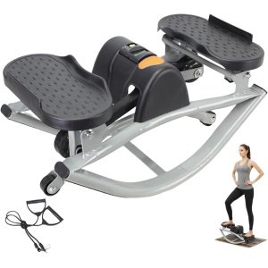 Compacte Stepper - Hometrainer Benen Billen - Cardio Thuiskantoor - Minimale Gewrichtsdruk - 50x25x25 cm