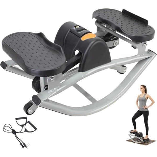 Compacte Stepper - Hometrainer Benen Billen - Cardio Thuiskantoor - Minimale Gewrichtsdruk - 50x25x25 cm