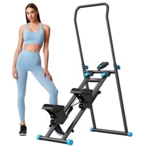 Compacte Trapstepper voor Thuisgym - Opvouwbare Cardio-Oefenmachine met Verstelbare Pedalen
