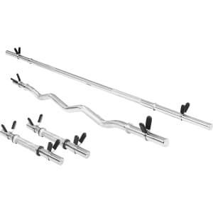 Complete Fitness Set: Halterset met Losse Gewichten en Incl. Sluitingen voor Krachttraining
