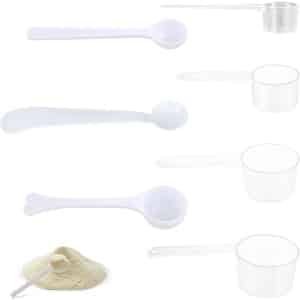 Complete Set van 7 Maatlepels voor Poeders, Creatine en Vloeibare Doses - Perfect voor Wasmiddel en Supplementen