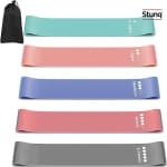 Complete set van 5 weerstandsbanden voor krachttraining en flexibiliteit