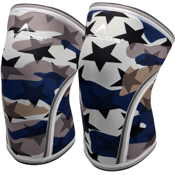 Compressie Kniebandages 7mm voor Zware Krachttraining, Squats en Fitness