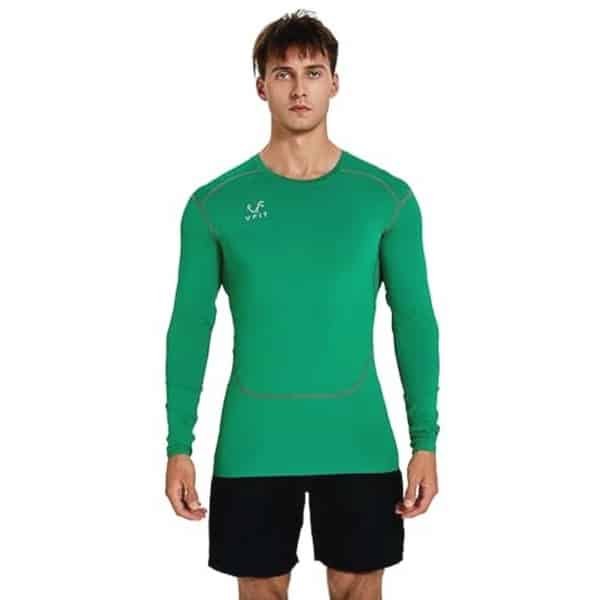 Compressie T-Shirt Heren Lange Mouw Thermisch Ademend Sneldrogend Sport Fitness Hardlopen Training Voetbal Basketbal Crossfit