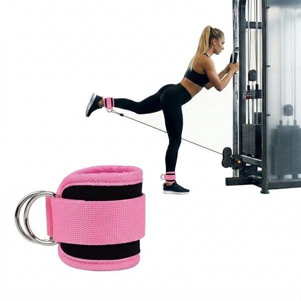 Consumerce® Fitness Enkel Straps - 1 Stuk - Roze - Enkelband Lifting - Krachttraining Sport - Ankle Cuff Strap