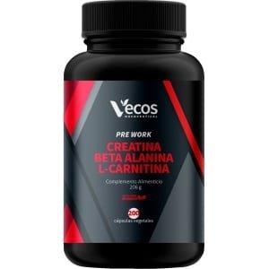 Creatine + Beta Alanine + L-Carnitine Pre-Work 200 plantaardige capsules|Creatine + Beta Alanine + L-Carnitine Pre Work 200 vegetable capsules|Créatine + Bêta Alanine + L-Carnitine Pré-travail 200 capsules végétales