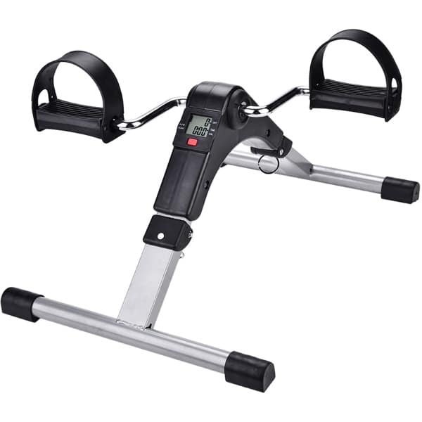 Creatorally Binnenhuis Opvouwbare Fietstrainer - Stoelfiets - Opvouwbare Bureaufiets met Display - Mini Hometrainer - Under Deskbike - Mobiliteitstrainer - Fitness - Bewegen Tijdens Je Werk - Beentrainer