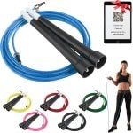 Crossfit springtouw met QR-code voor effectieve training en opwarming