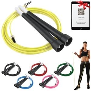 Crossfit springtouw met QR-code voor optimale training en stretching - ideaal voor mannen en vrouwen