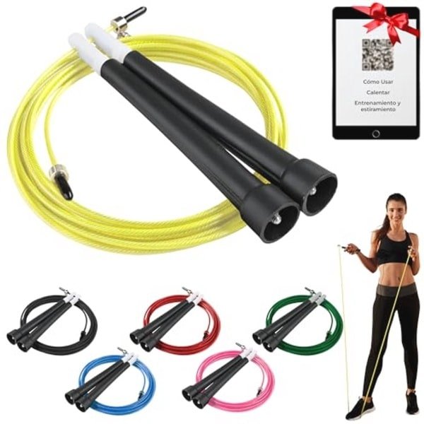 Crossfit springtouw met QR-code voor optimale training en stretching - ideaal voor mannen en vrouwen