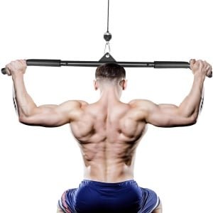 DIY Lat Pulldown Bar voor Krachttraining - Kabelmachine Accessoire met Handgrepen