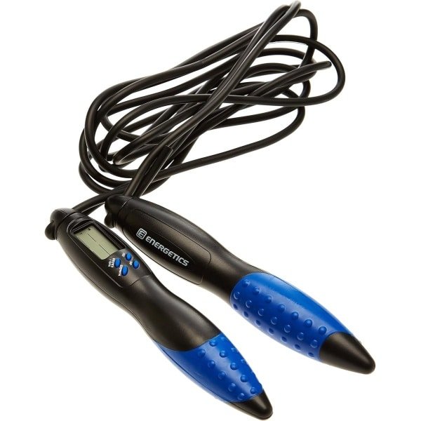 Digitaal Springtouw - Fitness Touw - Cardio Training - Met Teller - 300 cm Touw - Grijs Blauw