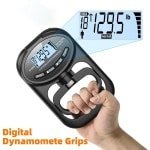 Digitale Handdynamometer 265 lbs - Grips Krachttrainer met LCD-scherm, USB en Elektronische Spierkracht Tester - Krachtmeting voor Sport, Revalidatie, Thuisgebruik en School