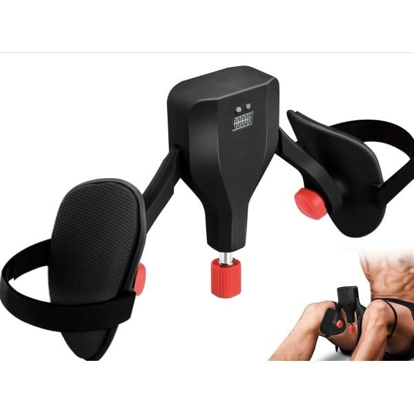 Dij Trainer - Heup Trainer - Thuis Krachttraining - Verstelbare Weerstand - 18cm Hoog - Zwart