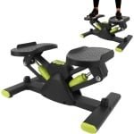 Draagbaar Trainingsapparaat - Stepper Machine - Cardio Training - Instelbare Weerstand - 50 x 32 x 22 cm - Groen