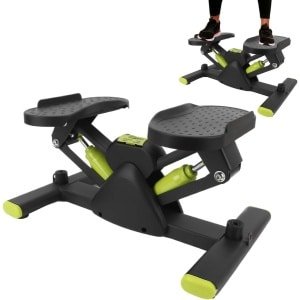 Draagbaar Trainingsapparaat - Stepper Machine - Cardio Training - Instelbare Weerstand - 50 x 32 x 22 cm - Groen