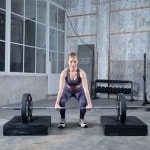 Drop Pad Set - Werppad Halterhouder - Krachttraining Dempen - Schokabsorberend Schuim - 75 x 60 x 15 cm - Zwart