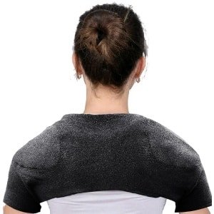 Dubbele Schoudersteun Bandage - Ademend Schouderbrace voor Warmte & Bescherming bij Outdoor Wandelen, Krachttraining en Sport