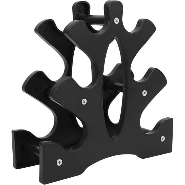 Dumbbell Rack met 3 Niveaus - Duurzaam Steunframe voor 20kg Dumbbells, Ruimtebesparende Organiser voor Thuisgym, Fitnessaccessoires en Krachttraining