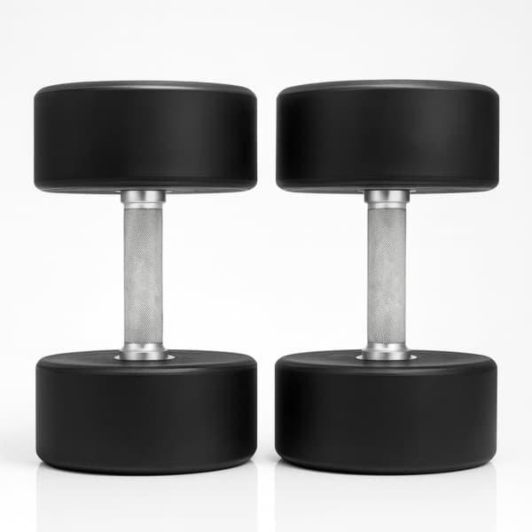 Dumbbell Set - Halter Set - Krachttraining Thuis - Duurzame PU Coating - 2kg tot 40kg - Zwart