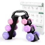 Dumbbells - 2 stuks neopreen gecoate handgewichten - antislip - anti-rol - zeshoekige halters - krachttraining - weerstandstraining