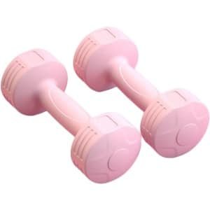 Dumbbells Handgewichten - Halter Paar - Krachttraining Thuis - Stabiel Ontwerp - 2100 Gram - Roze
