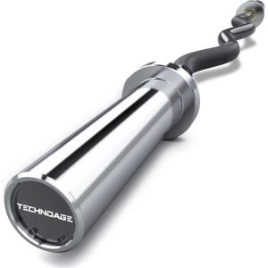 EZ Curl Bar 47" Olympische Halterstang voor Krachttraining met 500lbs Draagvermogen