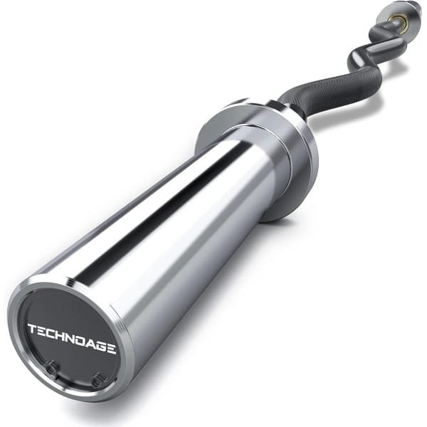 EZ Curl Bar 47" Olympische Halterstang voor Krachttraining met 500lbs Draagvermogen
