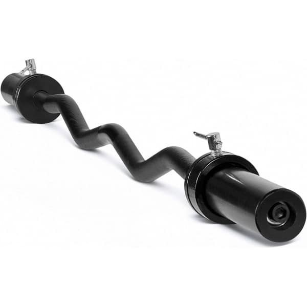 EZ Curl Olympische Stang voor Krachttraining - 119 cm Zwart