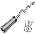 EZ Curl Stang 119 cm voor Gewichtheffen & Krachttraining - Geschikt voor 2 Inch Halterschijven
