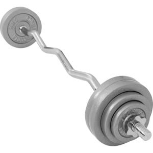 EZ Curlset Halterset 35 kg Gietijzer voor Krachttraining Thuis