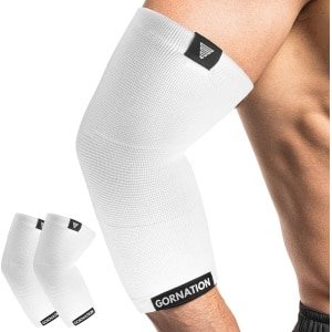Elastische Elleboogbandages voor Compressie en Ondersteuning - Perfect voor Calisthenics, Fitness en Krachttraining