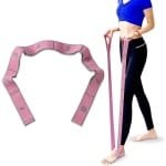 Elastische Weerstandsband met 8 Ringen voor Krachttraining, Yoga en Pilates