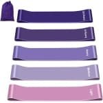 Elastische weerstandsband met 5 weerstandsniveaus voor krachttraining en fitness