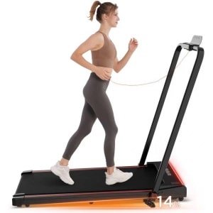 Elektrisch Inklapbare Loopband voor Thuiskantoor - Onder Bureau Loopband met LCD Display en 3 Incline Modi
