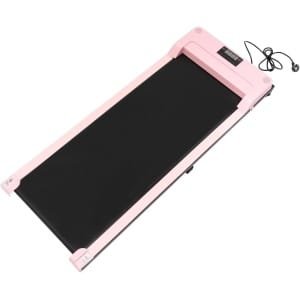 Elektrische Loopband - Onder Desk Trainer - Thuiswerken Fitness - Opvouwbaar Ontwerp - 121.5x50x14cm - Roze