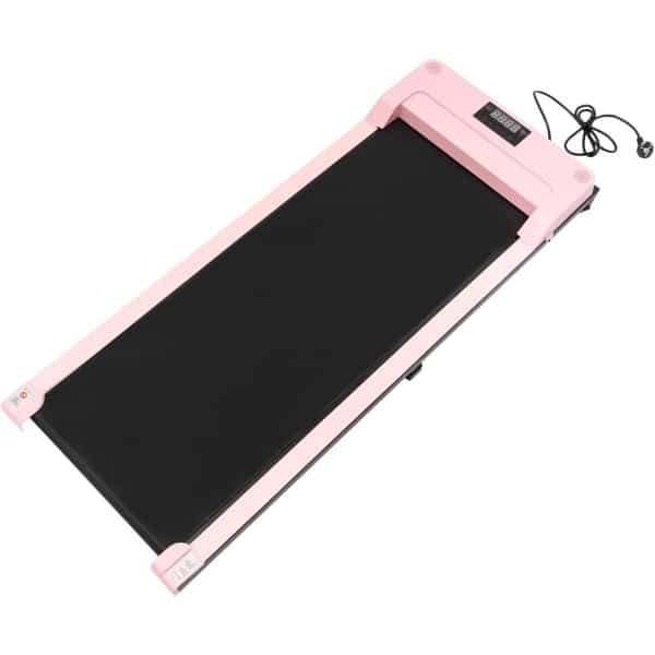 Elektrische Loopband - Onder Desk Trainer - Thuiswerken Fitness - Opvouwbaar Ontwerp - 121.5x50x14cm - Roze