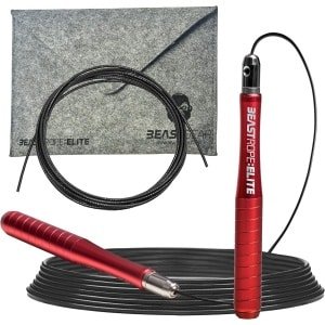 Elite Skipping Rope - High Quality Aluminium for Fitness and Fat Loss. Ideal for Crossfit, Boxing, MMA, HIIT, Interval Training, and Double Unders.