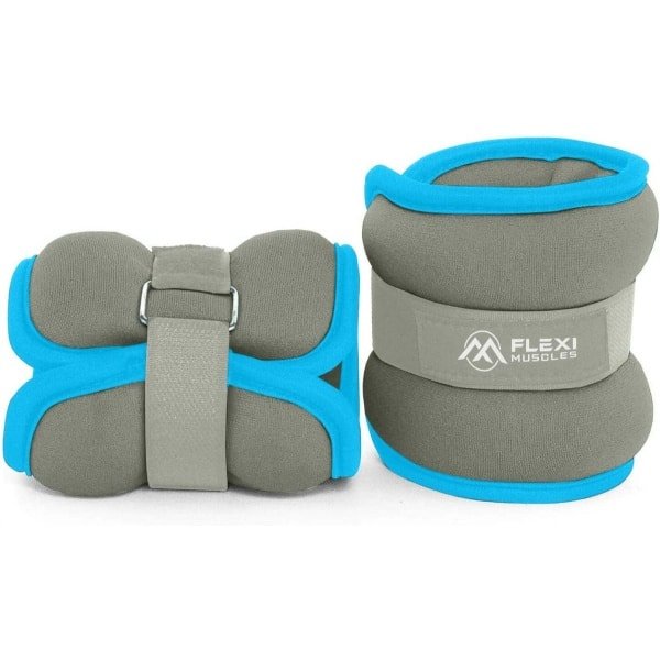 Enkel- en polsgewichten 2 kg - zandzakjes voor fitness, yoga en krachttraining