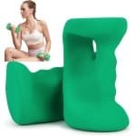 Ergonomische Haltergewichten - Dumbbells Yoga Pilates - Thuis Krachttraining - Antislip Neopreen Coating - 2.7 kg - Grijs