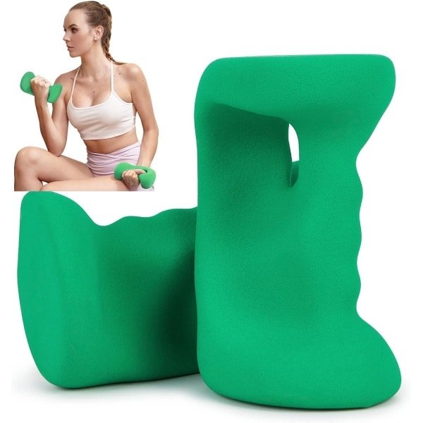 Ergonomische Haltergewichten - Dumbbells Yoga Pilates - Thuis Krachttraining - Antislip Neopreen Coating - 2.7 kg - Grijs