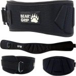 Ergonomische Trainingsriem Neopreen - Zwarte Rugondersteuning voor Krachttraining en Fitness