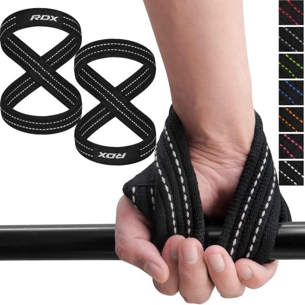 Figuur 8 Gewichthefbandjes met Polssteun voor Deadlifts en Krachttraining
