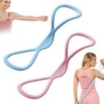 Figuur 8 Weerstandsbanden met Handgrepen voor Krachttraining en Yoga | Geschikt voor Dames en Heren