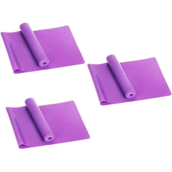 Fitness Banden Set - Weerstandsbanden Elastiek - Krachttraining Thuistraining - Duurzaam Latex Materiaal - 150x15 cm - Paars